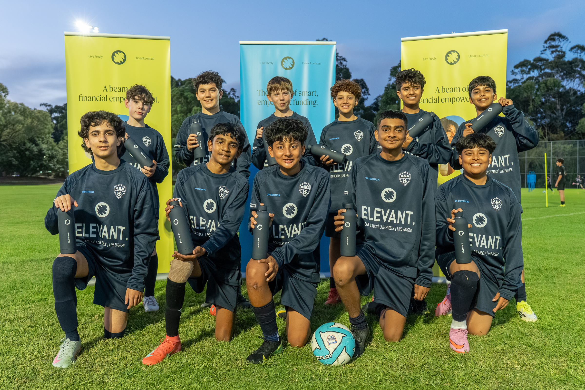 Australasian Soccer Academy team group photo